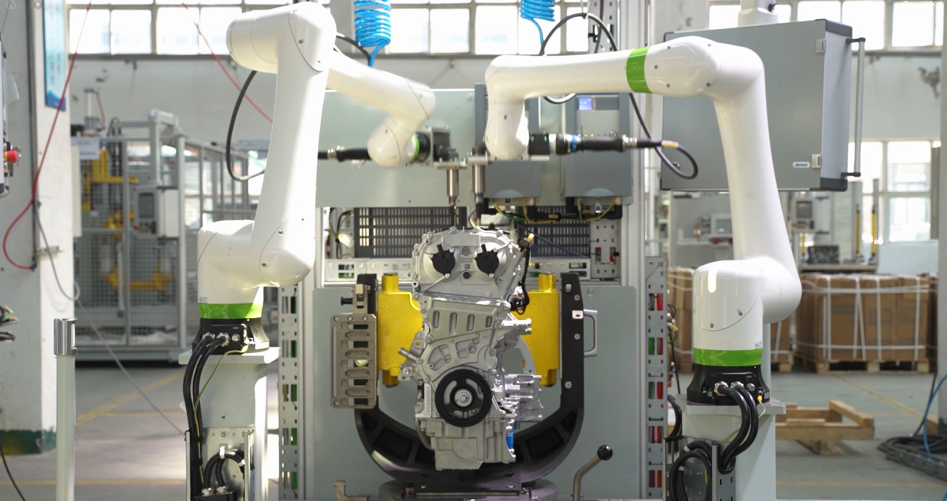Collaborative robot machine tending and material handling