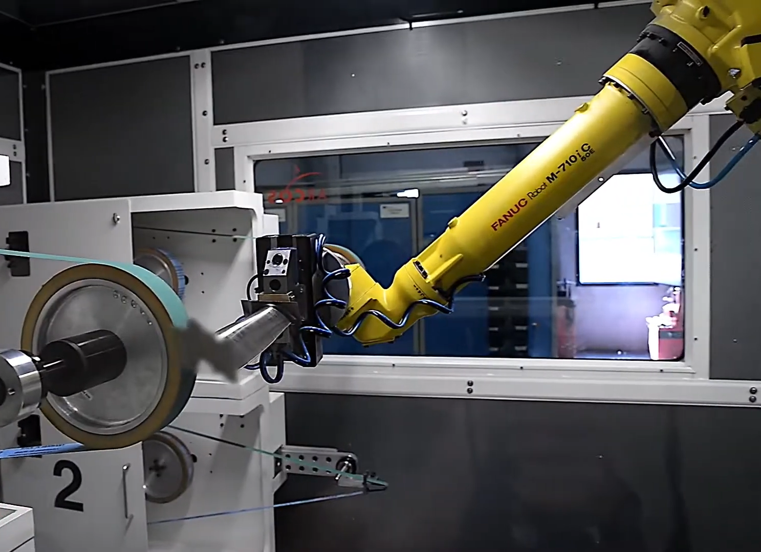 Robotic grinding automation system