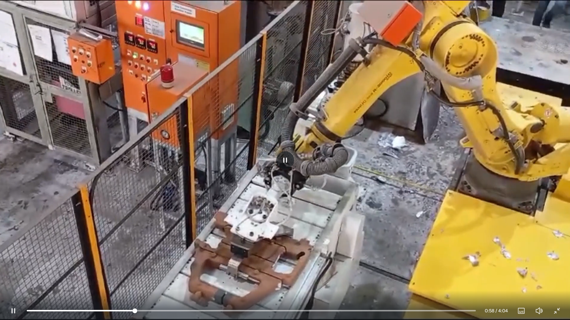 Robotic automation in foundry operations