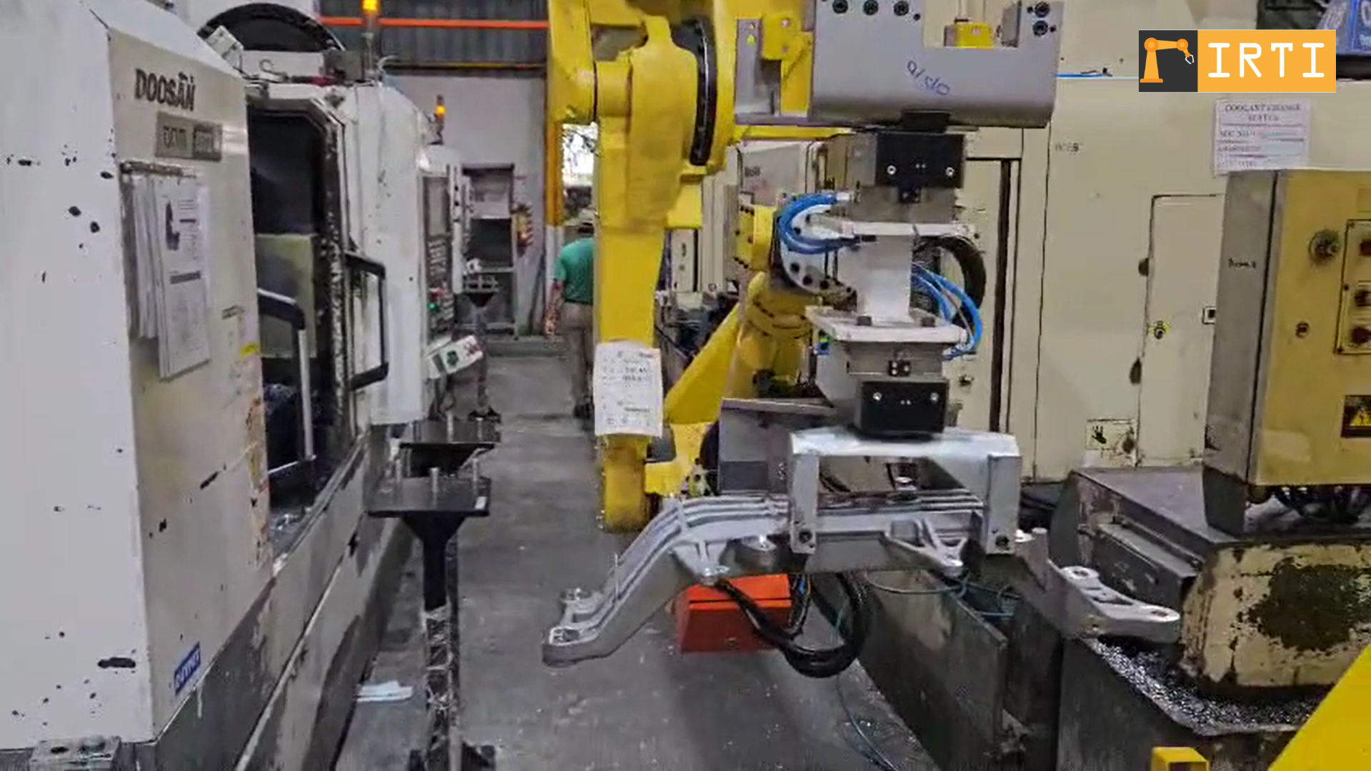 Vision-guided industrial robot for pick and place and assembly automation